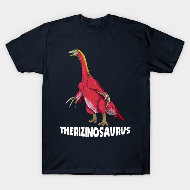 Therizinosaurus Dinosaur Design T-Shirt by Terra Fossil Merch